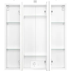 Waschtisch-Set Portofino | Waschtisch mit Waschbecken und Spiegelschrank | Weiß