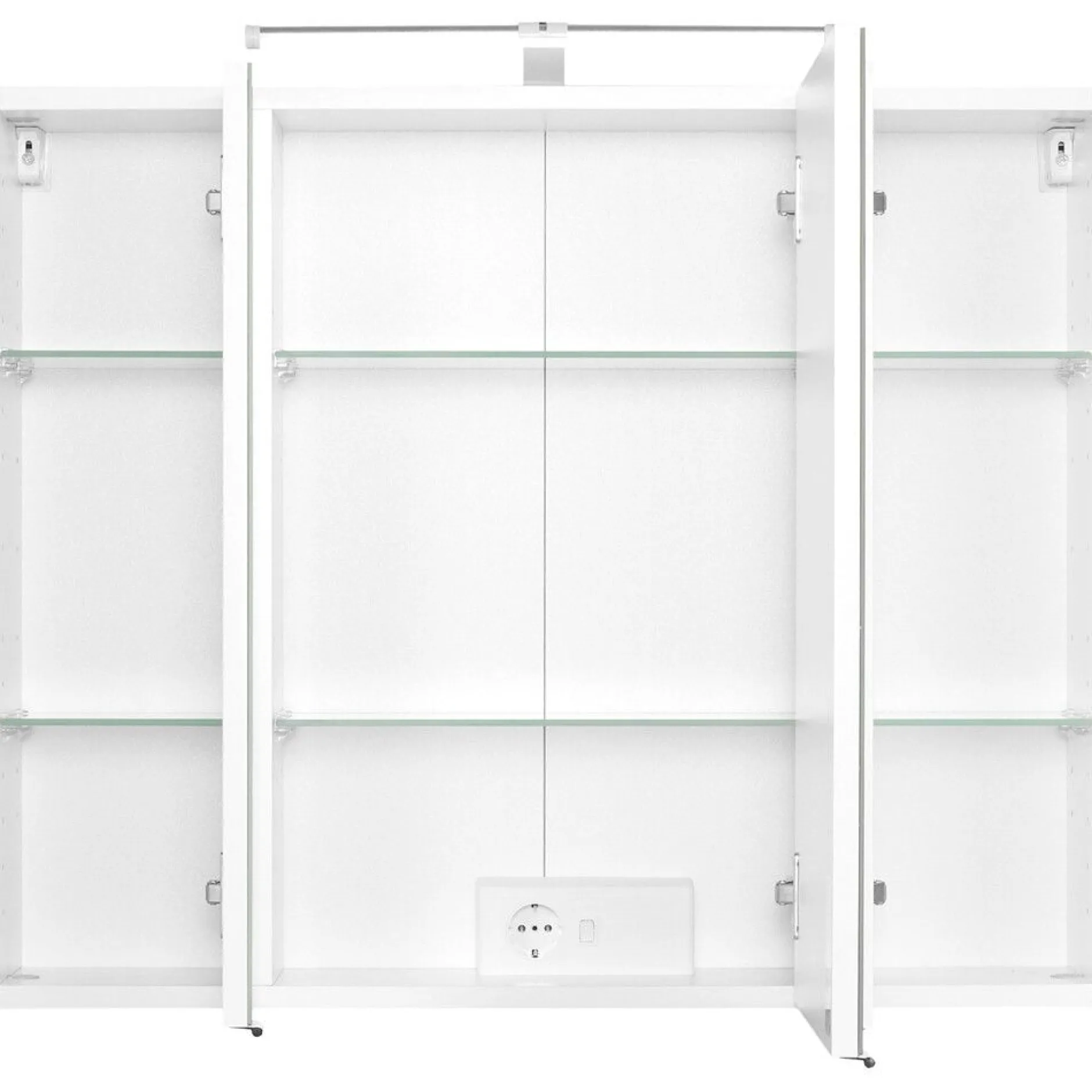 Waschtisch-Set Portofino | Waschtisch mit Waschbecken und Spiegelschrank | Weiß