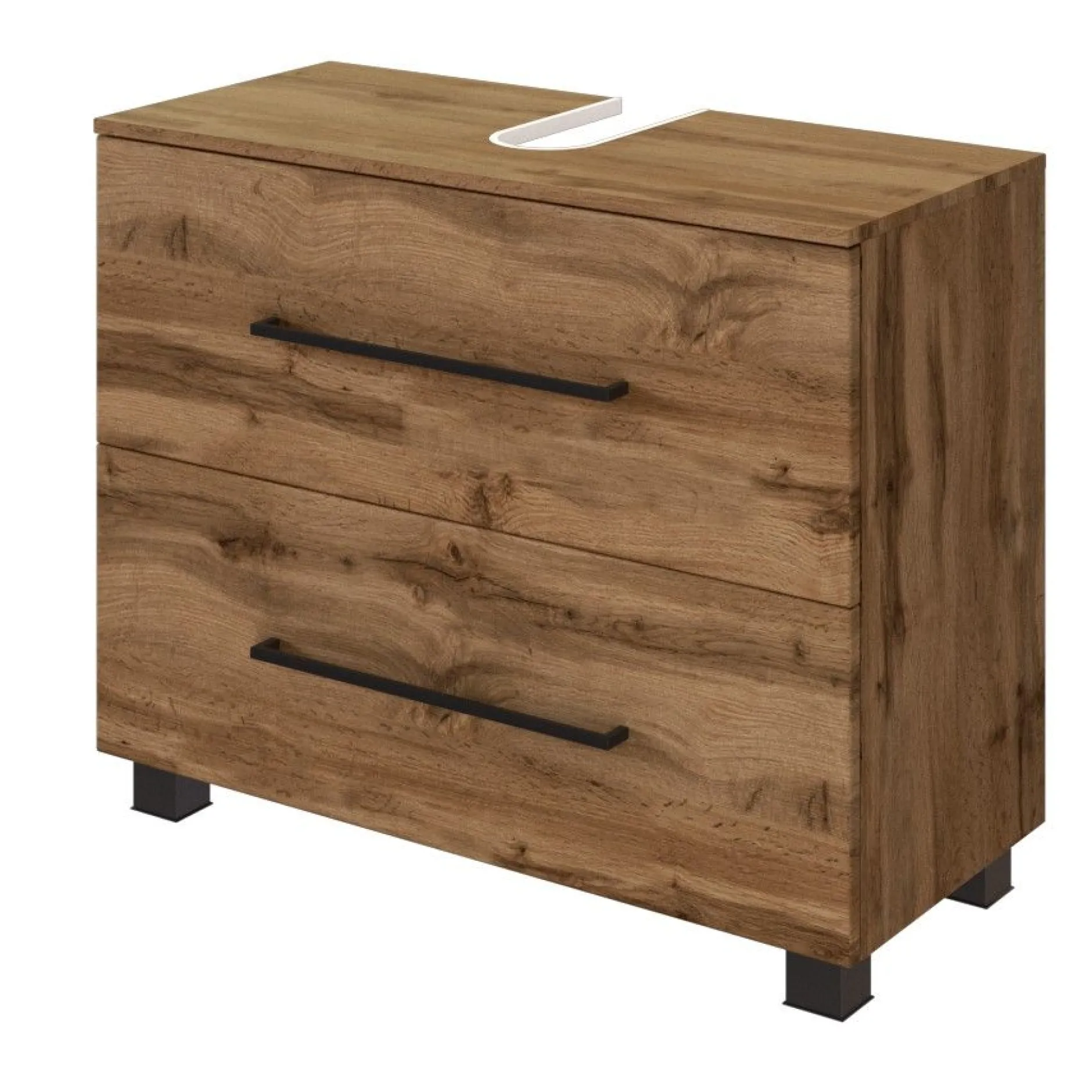Waschtischunterschrank Dusan 70cm mit 1 Schublade und 1 Tür - Eiche wotan