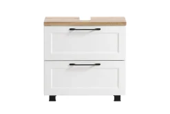 Waschtischunterschrank Meran | 60 x 35 x 55 cm | Weiß