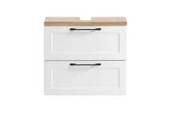 Waschtischunterschrank Meran | 60 x 35 x 55 cm | Weiß