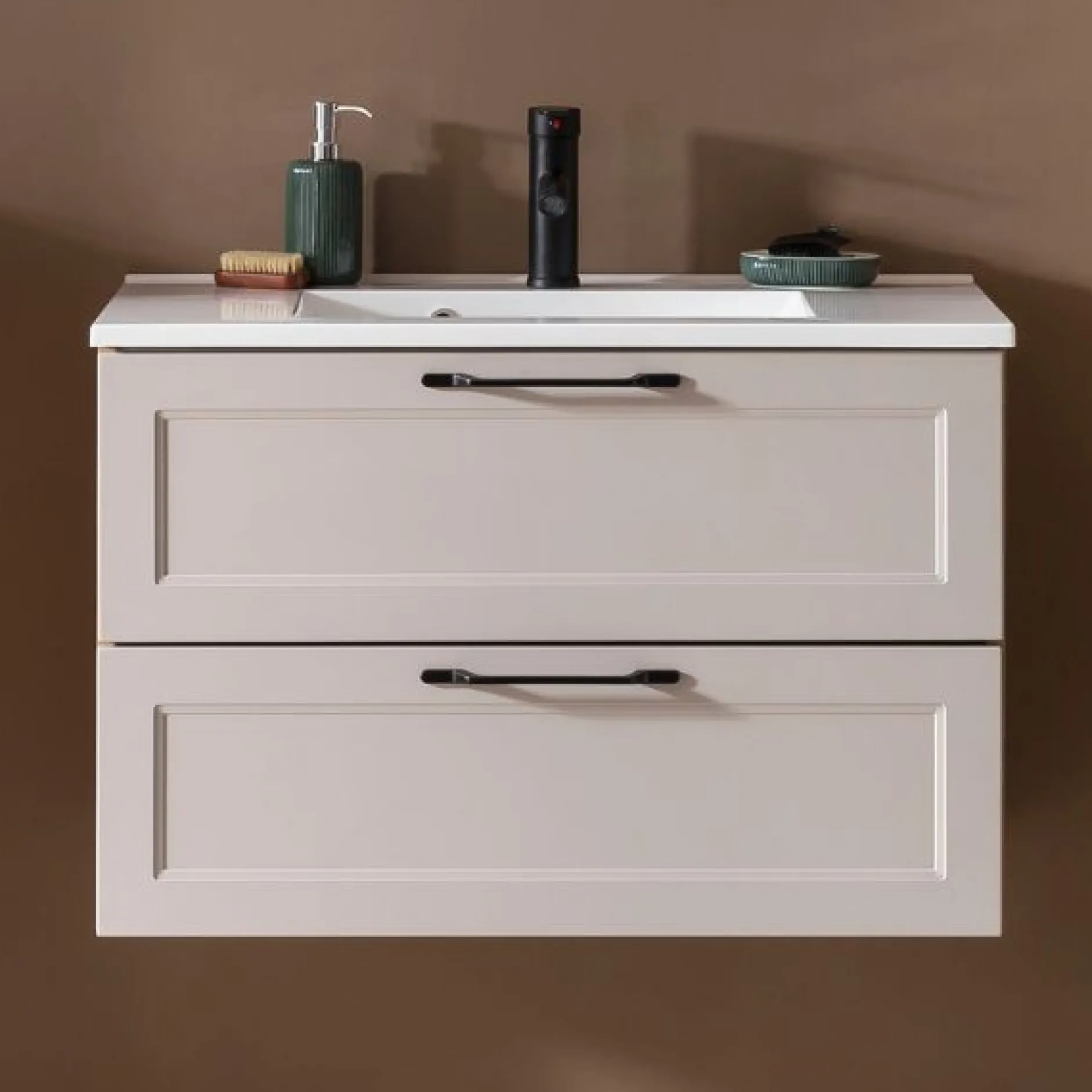 Waschtischunterschrank Meran | 80 x 47 x 56 cm | Farbe Kaschmir