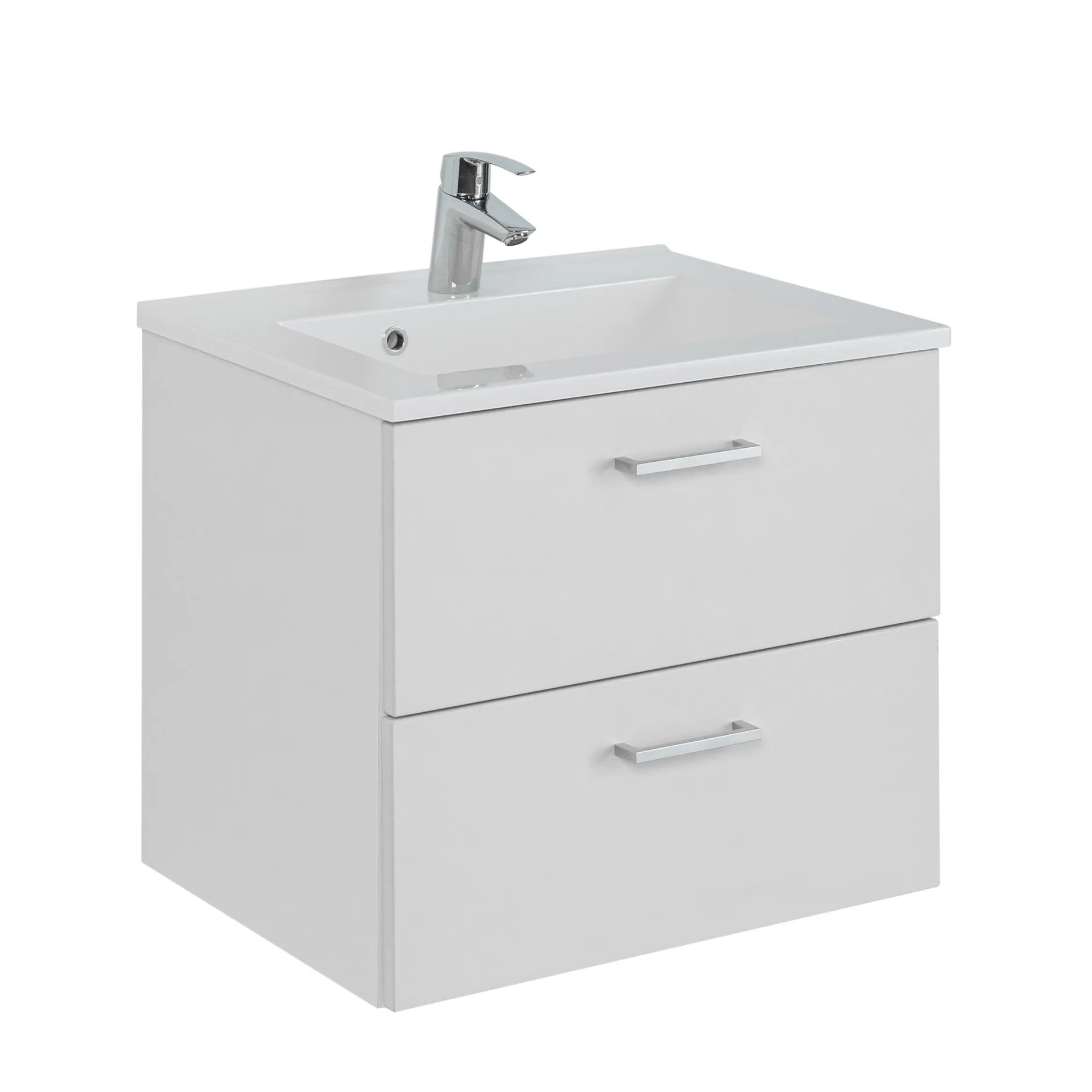 Waschtischunterschrank Ricca 60cm 2 Schubladen - weiß