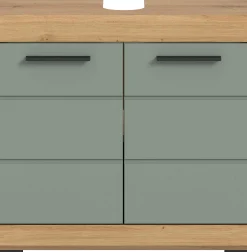 Waschtischunterschrank Scout Xonox - Sage Grün Artisan Eiche - 60x56x34 cm