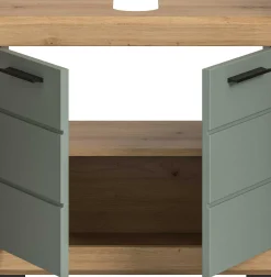 Waschtischunterschrank Scout Xonox - Sage Grün Artisan Eiche - 60x56x34 cm