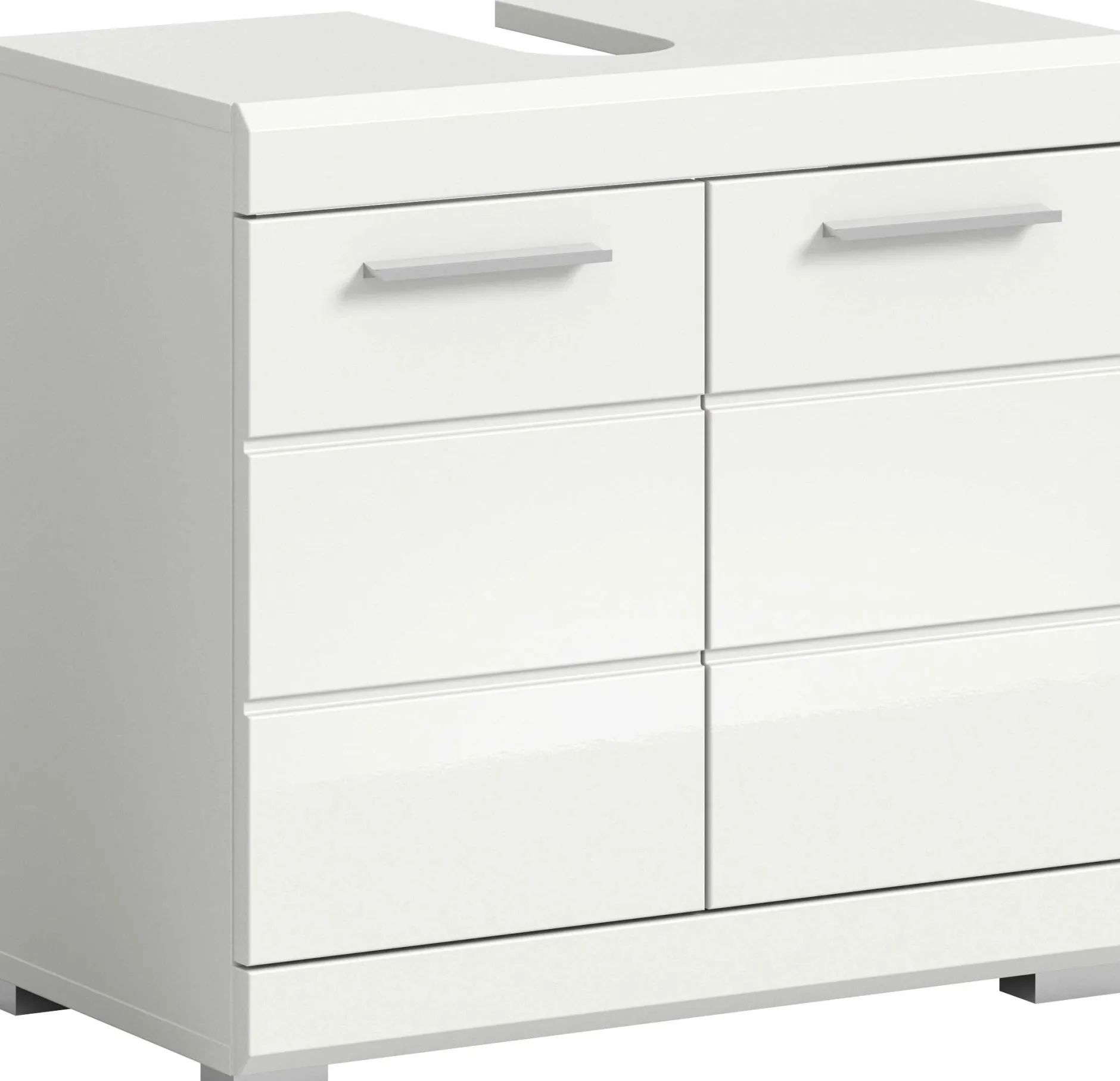 Waschtischunterschrank Scout Xonox - Weiß Hochglanz - 60x56x34 cm