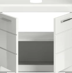 Waschtischunterschrank Scout Xonox - Weiß Hochglanz - 60x56x34 cm