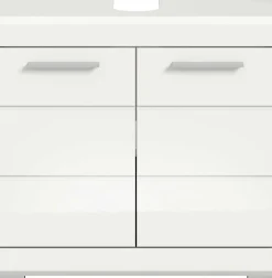 Waschtischunterschrank Scout Xonox - Weiß Hochglanz - 60x56x34 cm