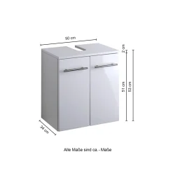 Waschtischunterschrank Small 50cm - hochglänzend lila