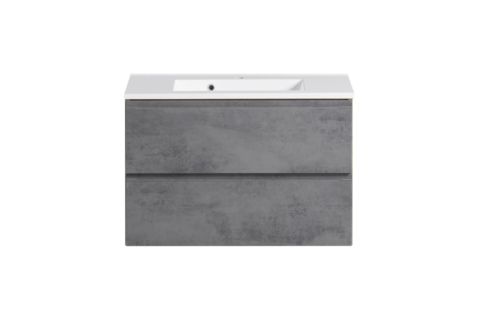 Waschtischunterschrank Varese | 80 x 47 x 56 cm | Eiche Wotan / Betondesign