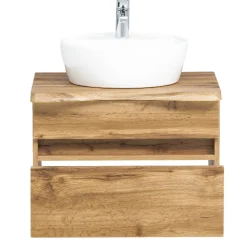Waschtischunterschrank Vikas 61cm 2 Schubladen - Eiche