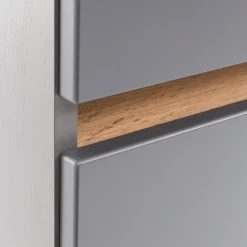 Waschtischunterschrank Vikas 61cm 2 Schubladen - anthrazit/eick