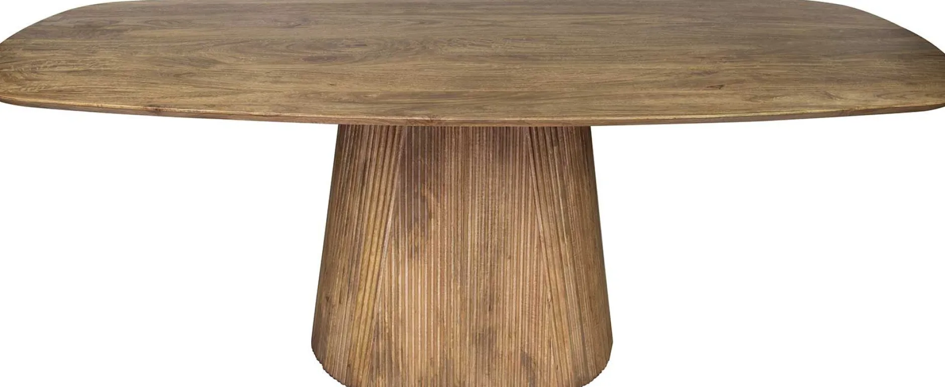 Wave Esstisch 215cm - Massiv Mango Sand