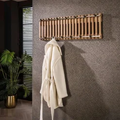 Wes Wandgarderobe 13 Haken - Mangoholz geschliffen