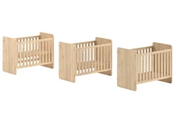 Wickelkommode Sammie - 60x120cm - 90x200cm - Eiche Dekor
