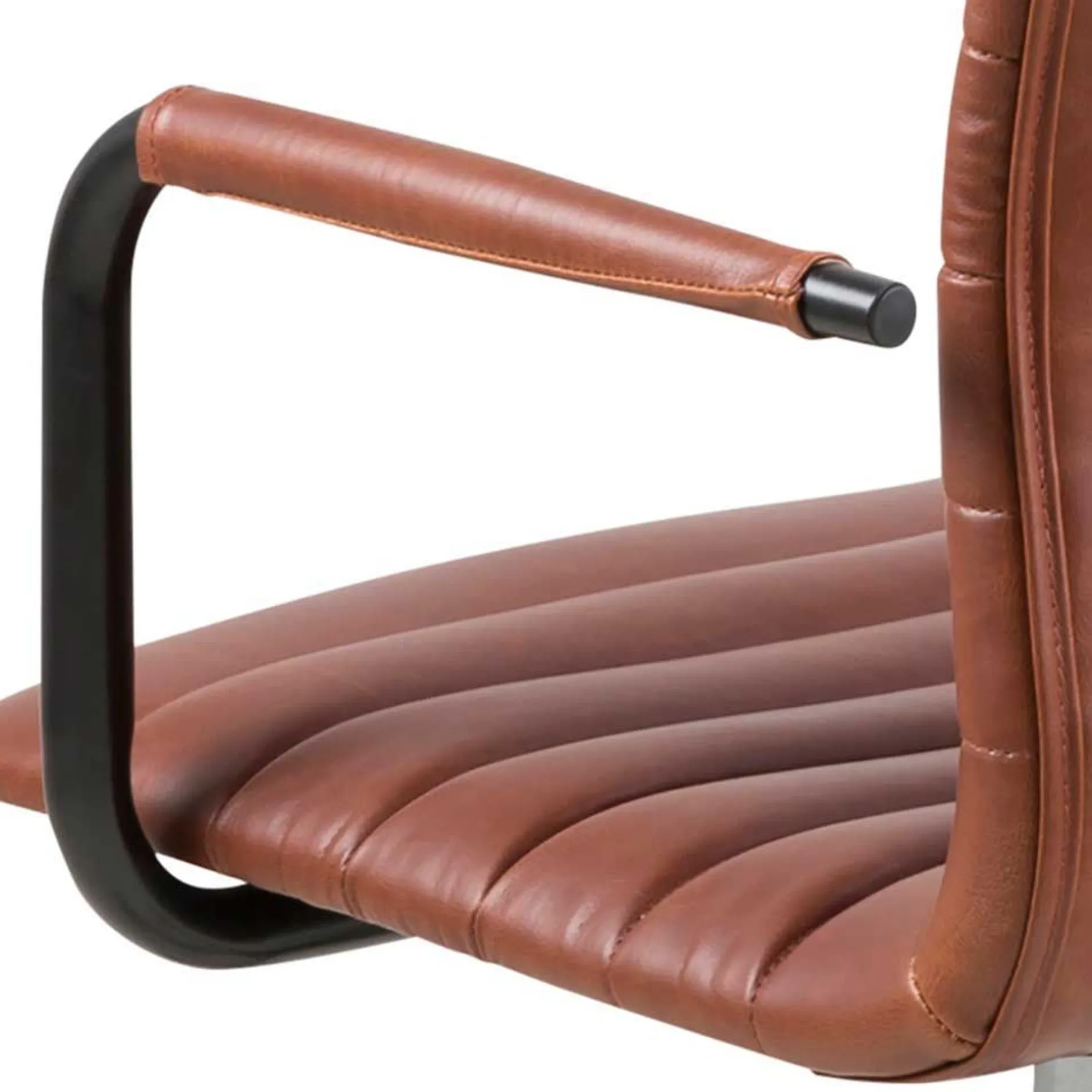 Windsor Bürostuhl - verstellbar - Kunstleder cognac
