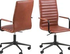 Windsor Bürostuhl - verstellbar - Kunstleder cognac
