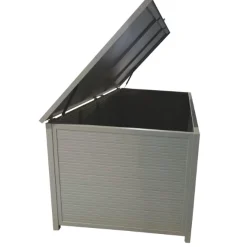 XL-Kissenbox Romario Gescova - Aluminium - 210x110x90cm - Grau