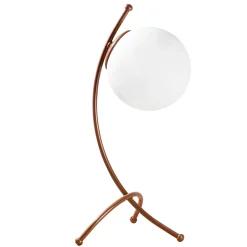Yay Tischlampe | EISENKÖRPER | Weiß, Kupfer