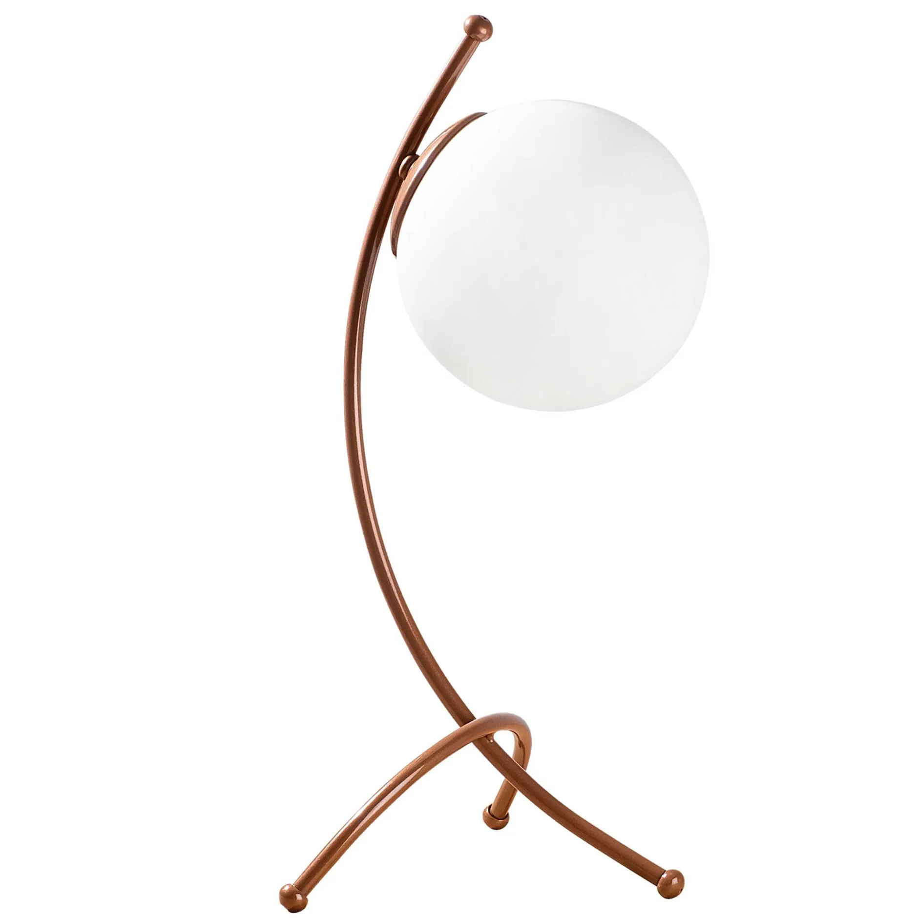 Yay Tischlampe | EISENKÖRPER | Weiß, Kupfer