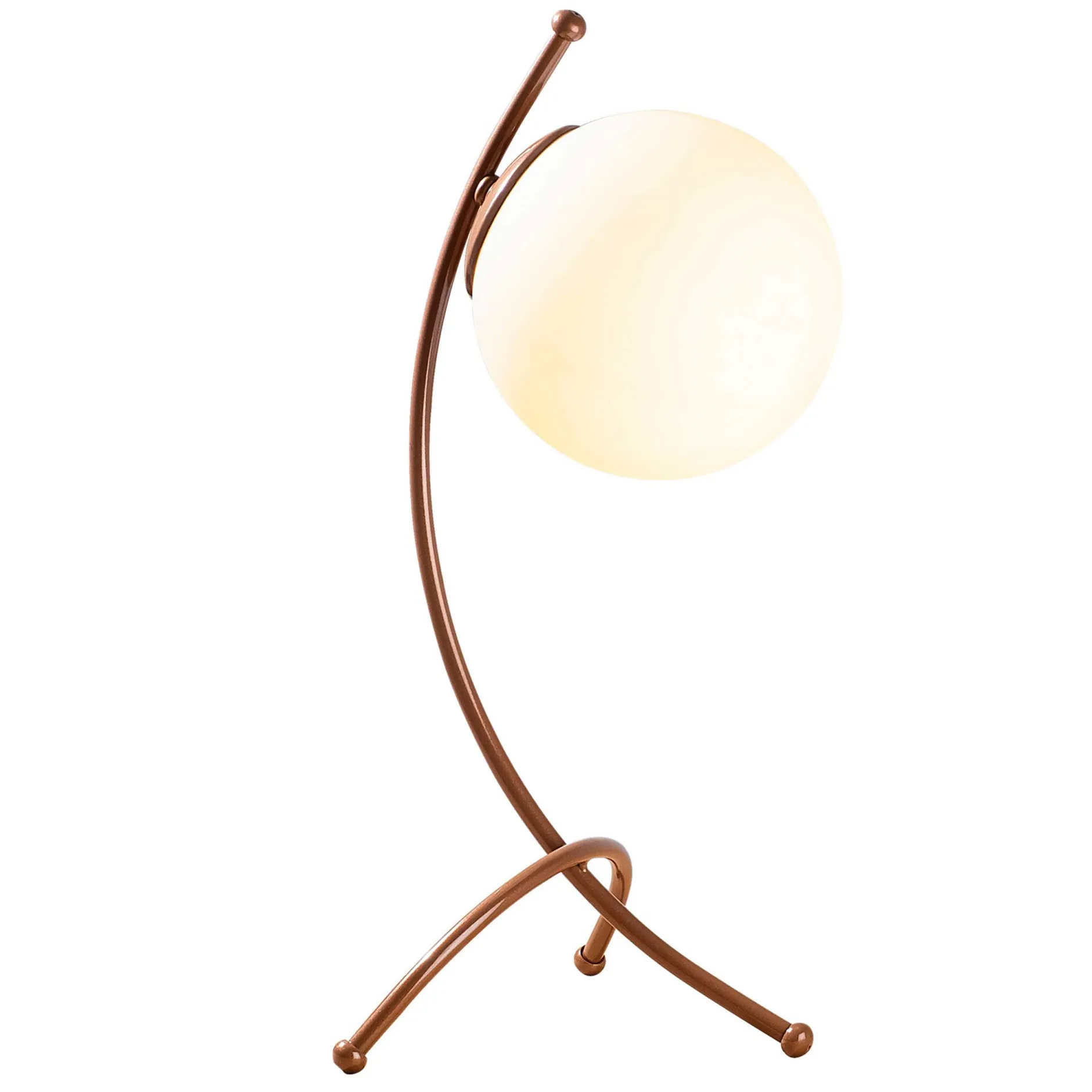 Yay Tischlampe | EISENKÖRPER | Weiß, Kupfer