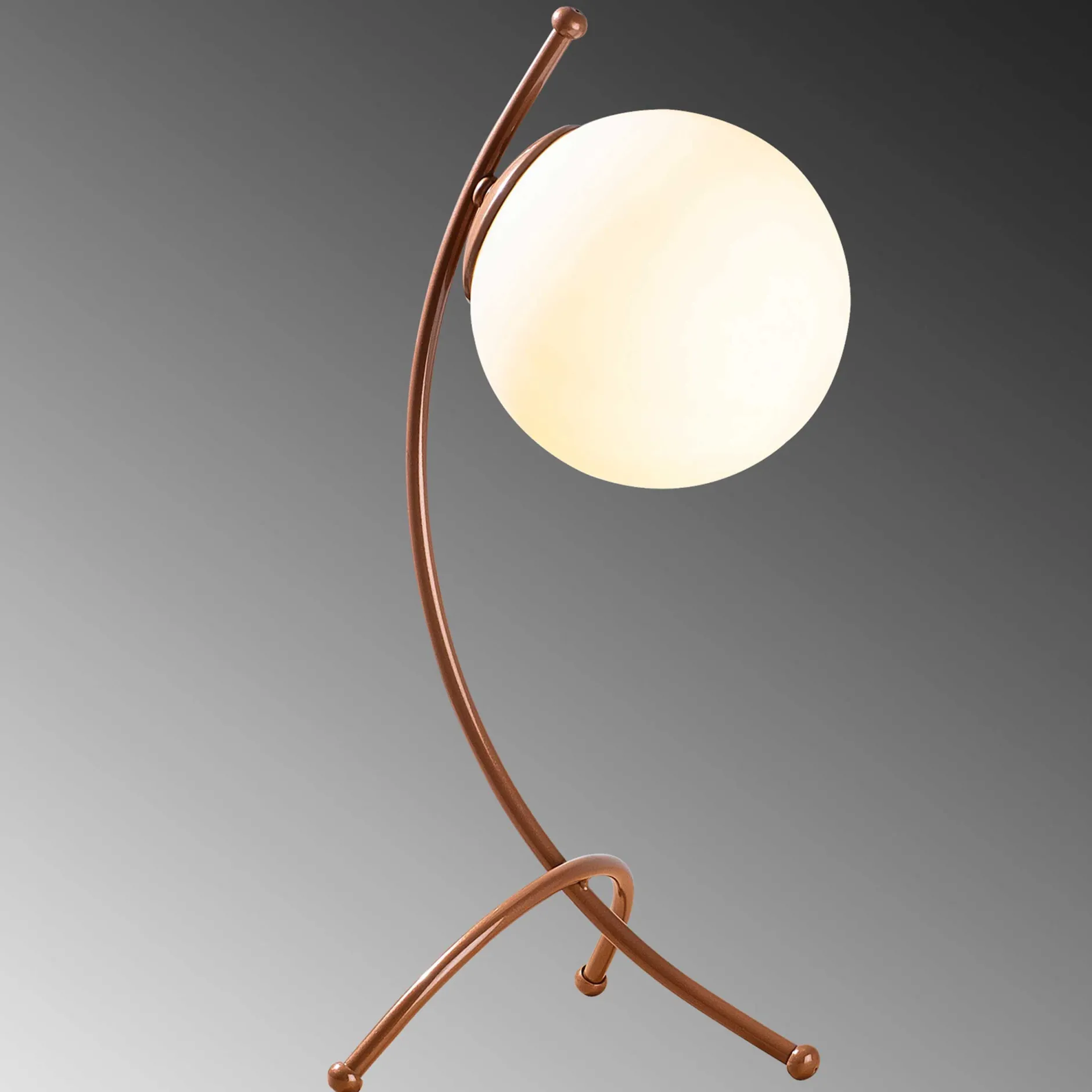 Yay Tischlampe | EISENKÖRPER | Weiß, Kupfer
