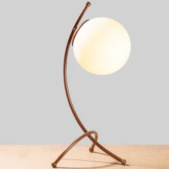 Yay Tischlampe | EISENKÖRPER | Weiß, Kupfer