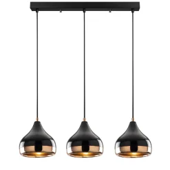 Yıldo Kronleuchter | METALLGEHÄUSE | Schwarz, Kupfer