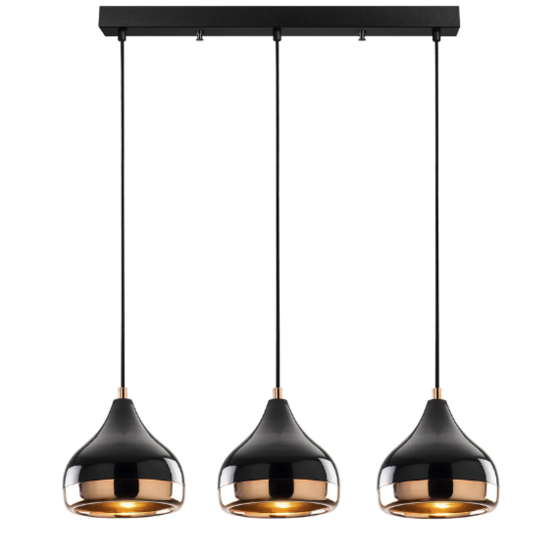 Yıldo Kronleuchter | METALLGEHÄUSE | Schwarz, Kupfer