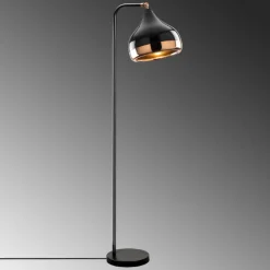 Yıldo Stehlampe | METALLGEHÄUSE | Schwarz, Kupfer