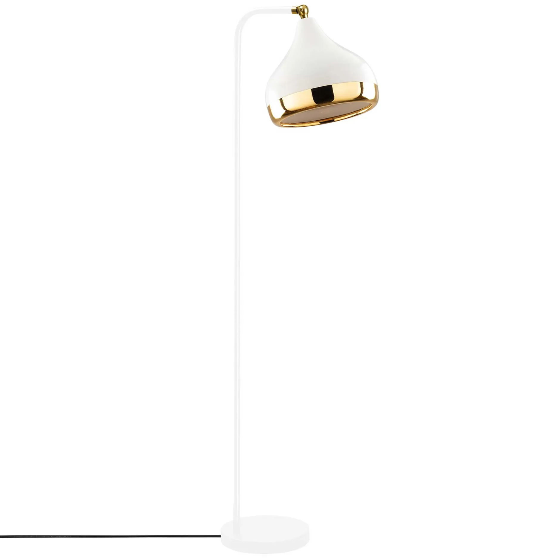 Yıldo Stehleuchte | METALLGEHÄUSE | Weiß, Gold