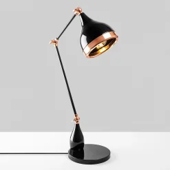 Yıldo Tischlampe | METALLGEHÄUSE | Schwarz, Kupfer