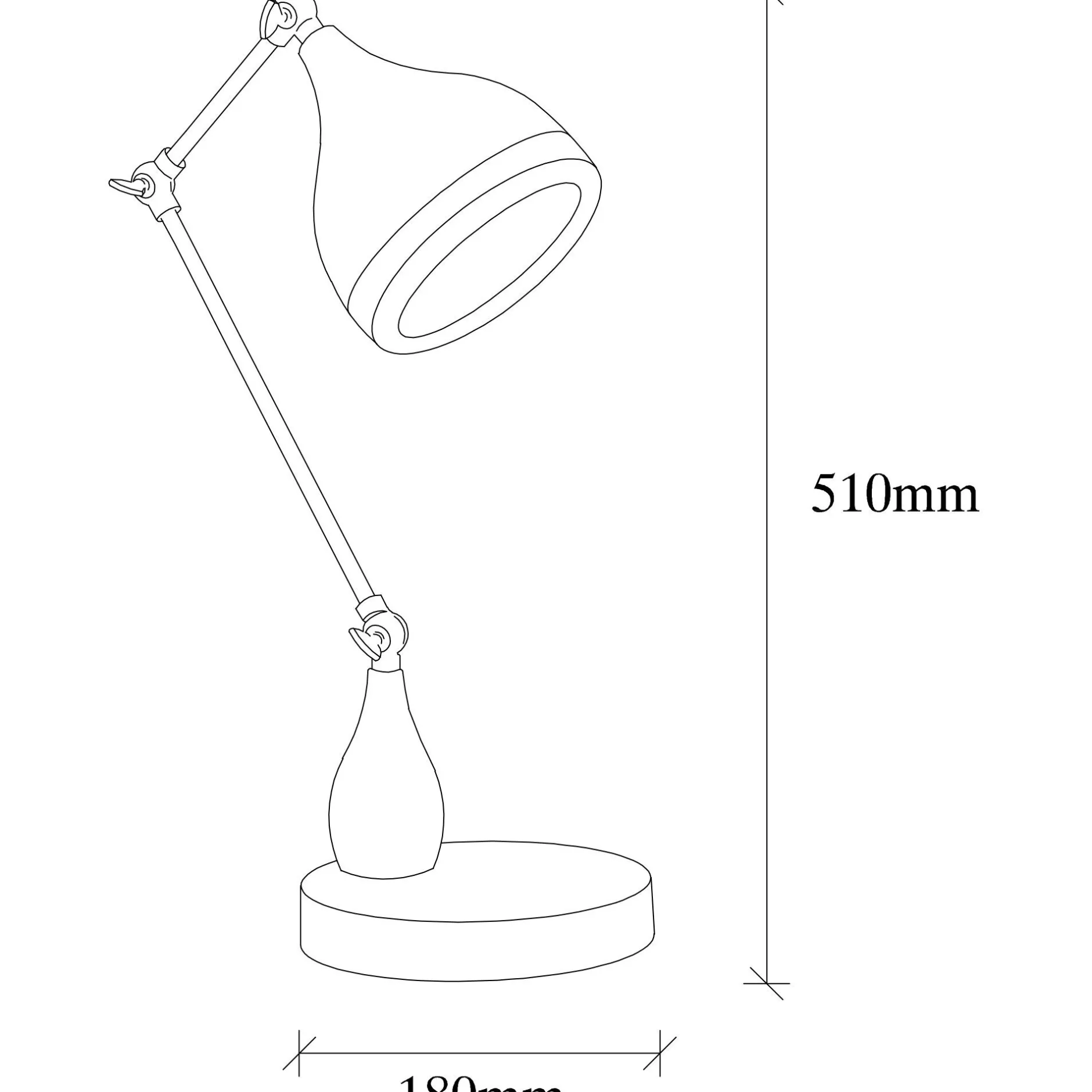 Yıldo Tischlampe | METALLGEHÄUSE | Schwarz, Kupfer