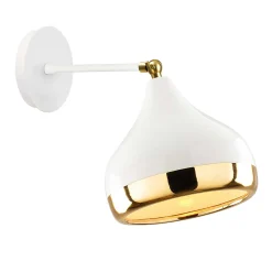 Yıldo Wandleuchte | METALLGEHÄUSE | Weiß, Gold