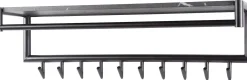 Zeitgenössische Garderobe mit 10 Haken und Hutablage