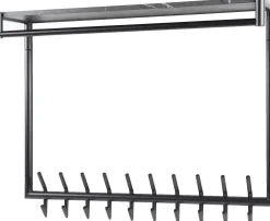 Zeitgenössische Garderobe mit 20 Haken und Hutablage