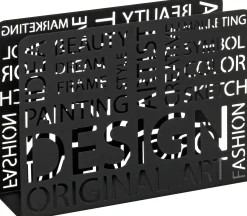 Zeitschriftenständer | 35 x 10 x 26 cm | Schwarz