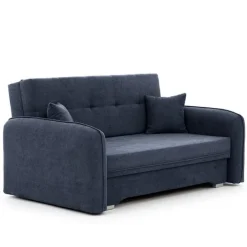 Zweisitziges Sofa mit Schlaffunktion Laina | 155 x 105 x 75 cm | Dunkelblau
