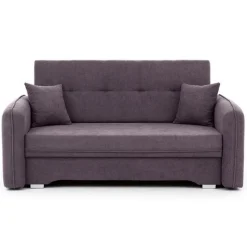 Zweisitziges Sofa mit Schlaffunktion Laina | 155 x 105 x 75 cm | Lila