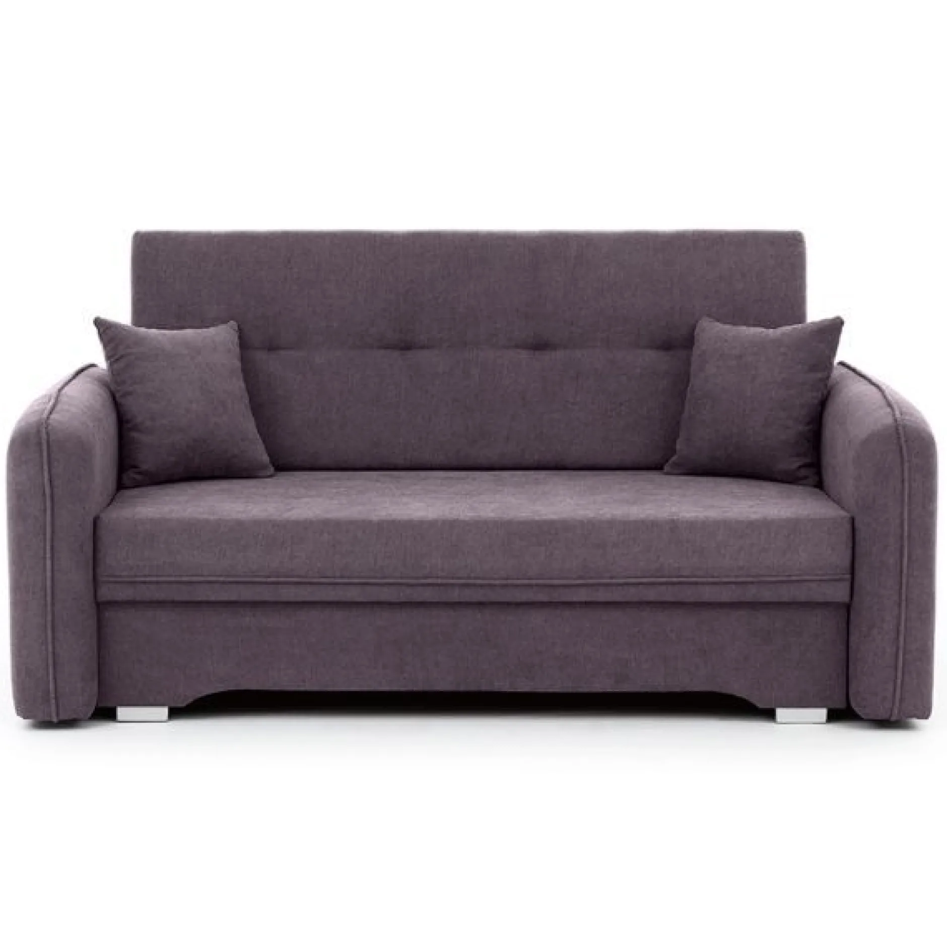 Zweisitziges Sofa mit Schlaffunktion Laina | 155 x 105 x 75 cm | Lila
