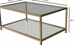 Zweite Chance Astro Couchtisch | METALLRAHMEN | Gold