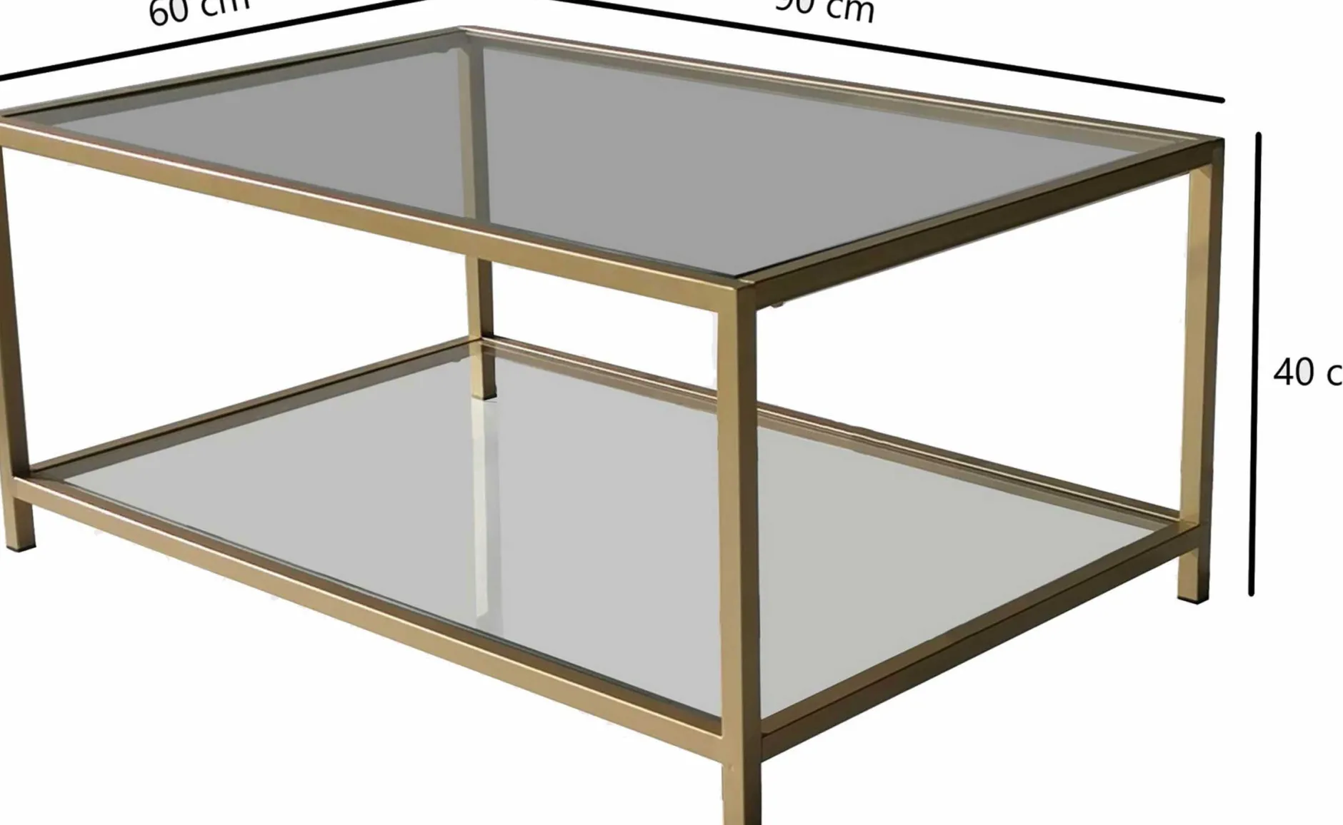 Zweite Chance Astro Couchtisch | METALLRAHMEN | Gold