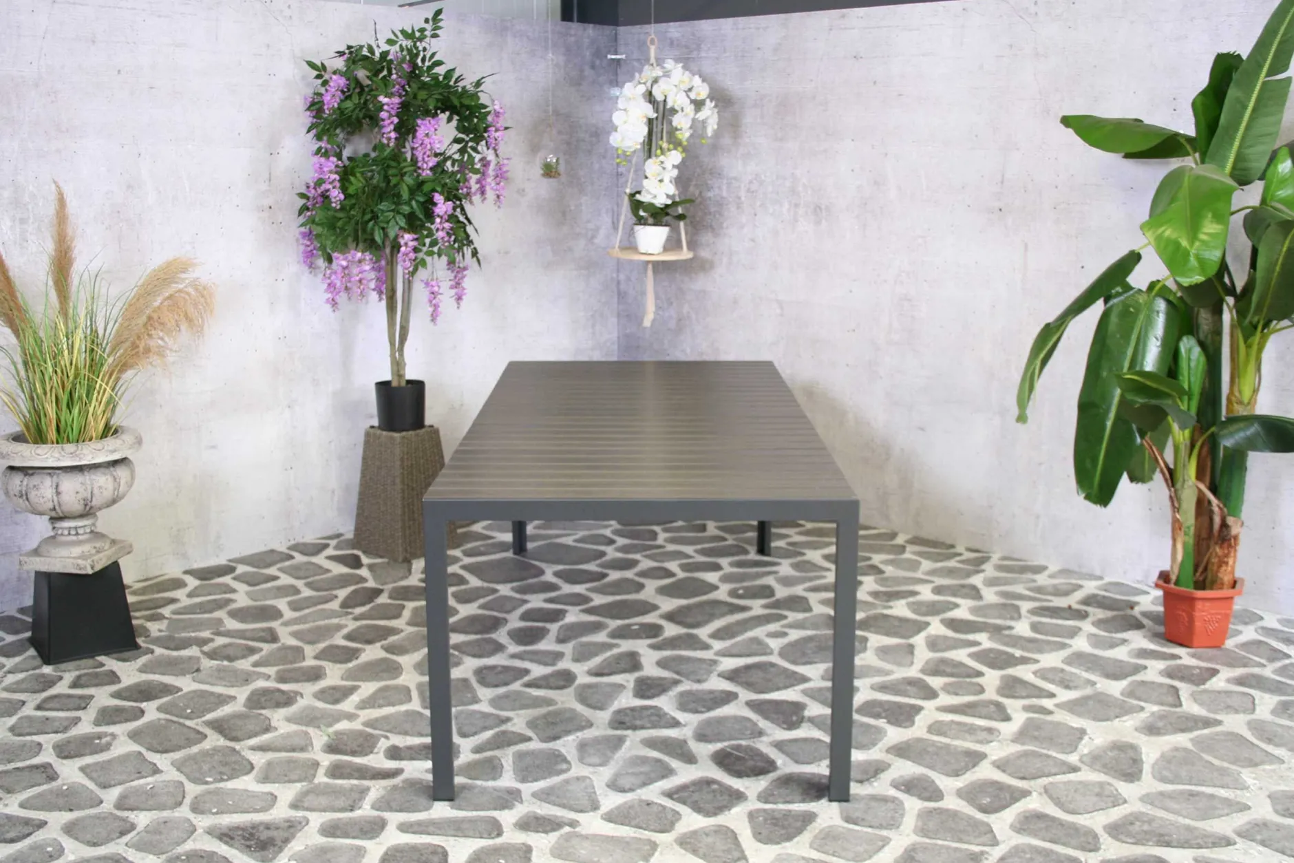 Zweite Chance Gartentisch Jersey 220x100 - anthrazit