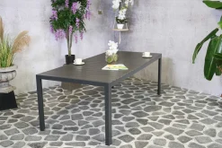 Zweite Chance Gartentisch Jersey 220x100 - anthrazit