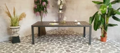 Zweite Chance Gartentisch Jersey 220x100 - anthrazit